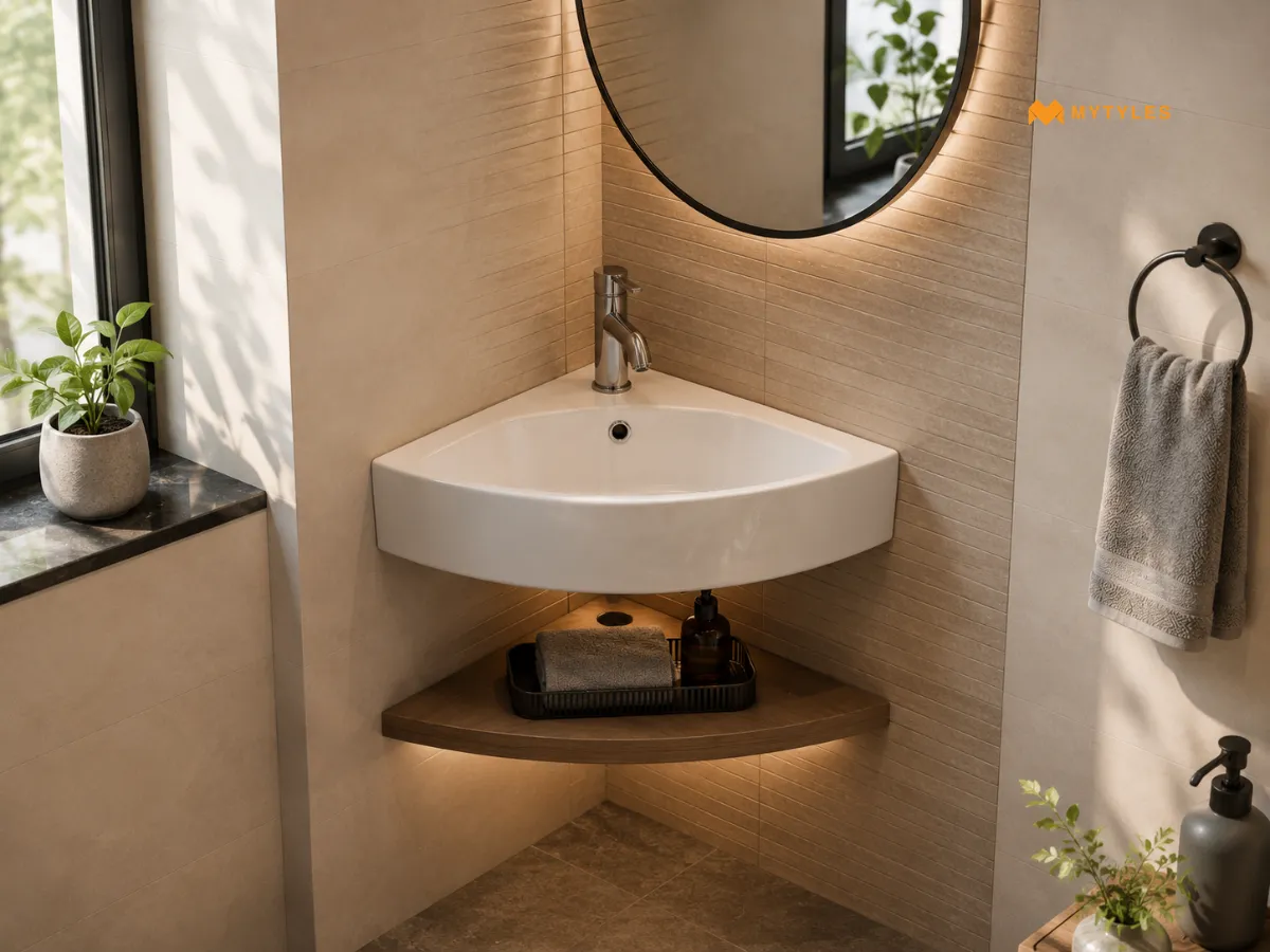 Corner Wash Basins